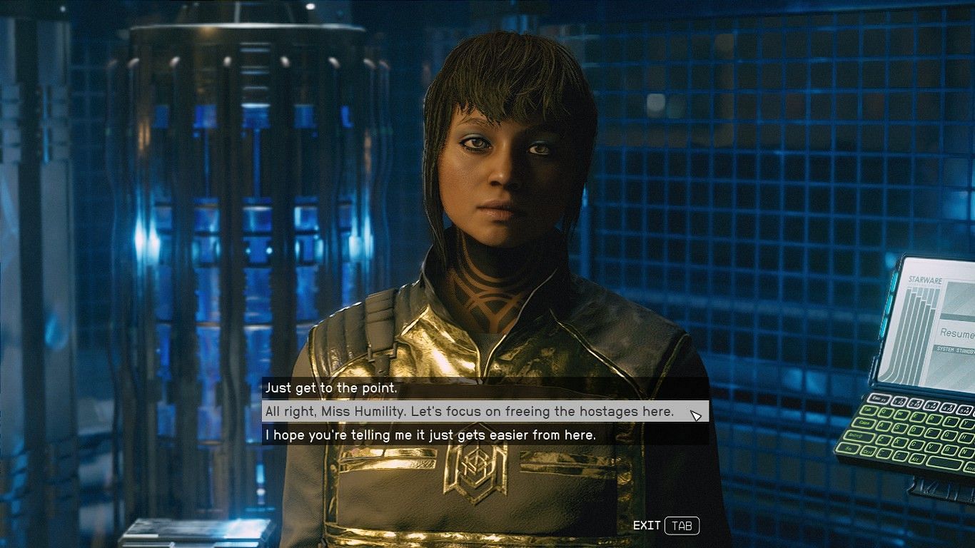 The one or two odd instances of funny dialogue can't overturn its linearity (Image via Bethesda Softworks)